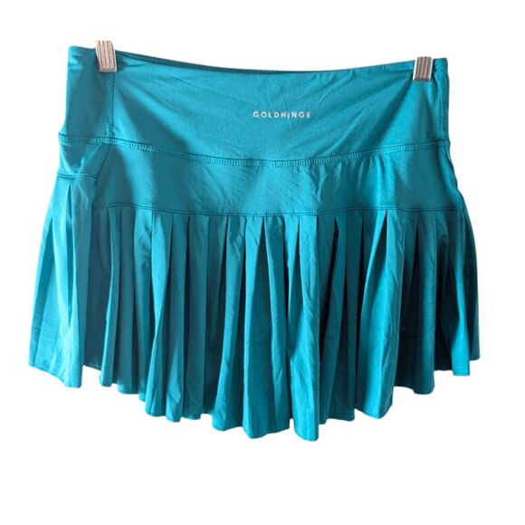 Women's Gold Hinge Teal Pleated Skort - Picture 3 of 3
